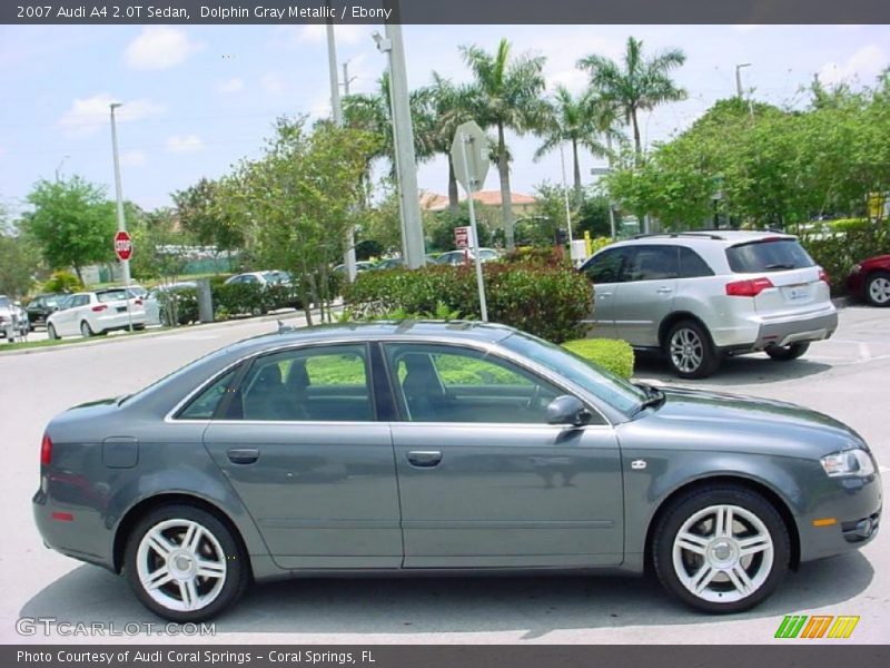 Dolphin Gray Metallic / Ebony 2007 Audi A4 2.0T Sedan