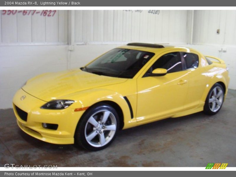 Lightning Yellow / Black 2004 Mazda RX-8
