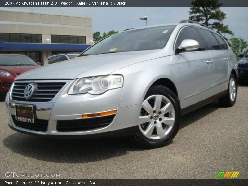 Reflex Silver Metallic / Black 2007 Volkswagen Passat 2.0T Wagon