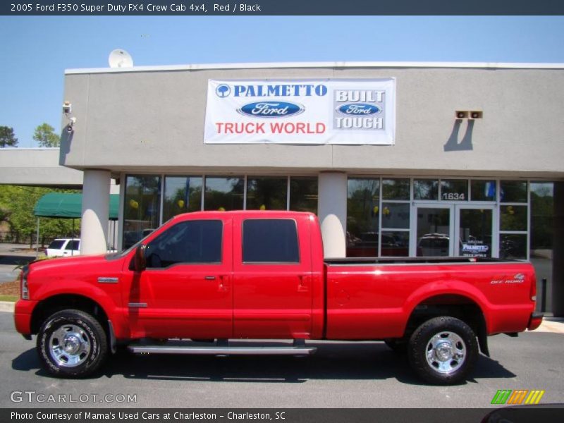 Red / Black 2005 Ford F350 Super Duty FX4 Crew Cab 4x4