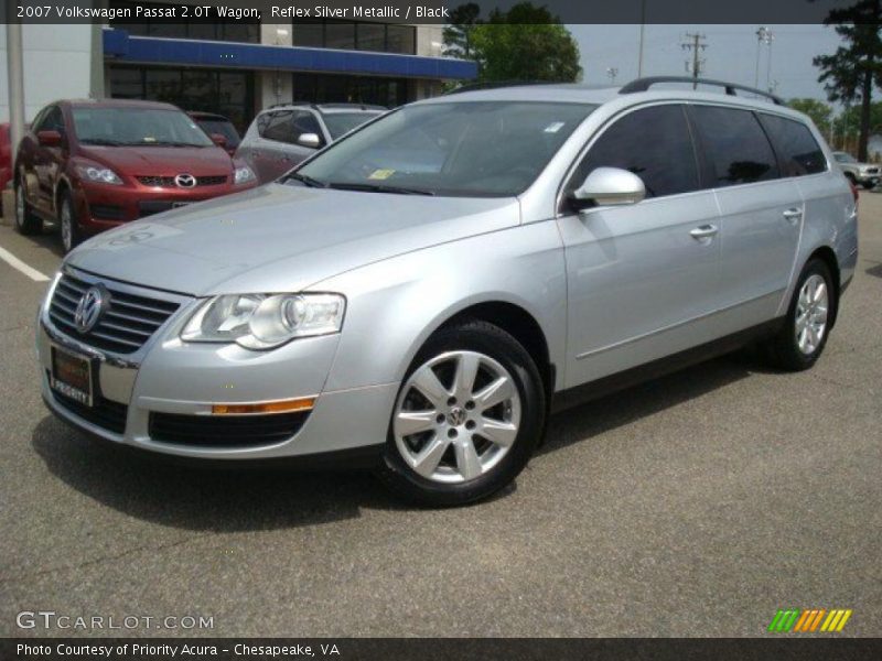 Reflex Silver Metallic / Black 2007 Volkswagen Passat 2.0T Wagon