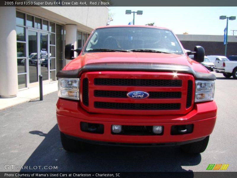 Red / Black 2005 Ford F350 Super Duty FX4 Crew Cab 4x4