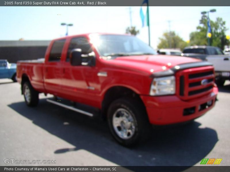 Red / Black 2005 Ford F350 Super Duty FX4 Crew Cab 4x4