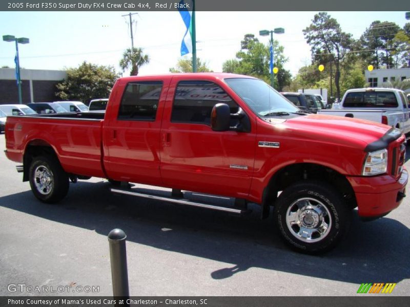 Red / Black 2005 Ford F350 Super Duty FX4 Crew Cab 4x4