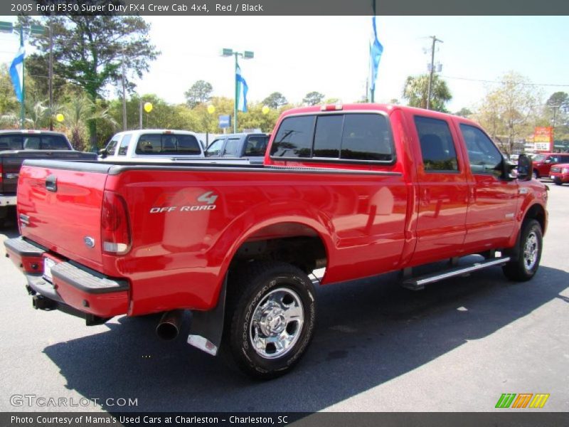 Red / Black 2005 Ford F350 Super Duty FX4 Crew Cab 4x4