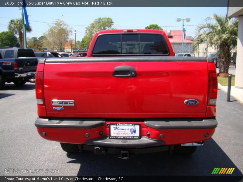 Red / Black 2005 Ford F350 Super Duty FX4 Crew Cab 4x4