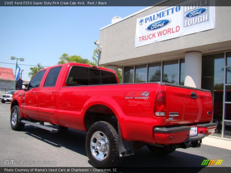 Red / Black 2005 Ford F350 Super Duty FX4 Crew Cab 4x4