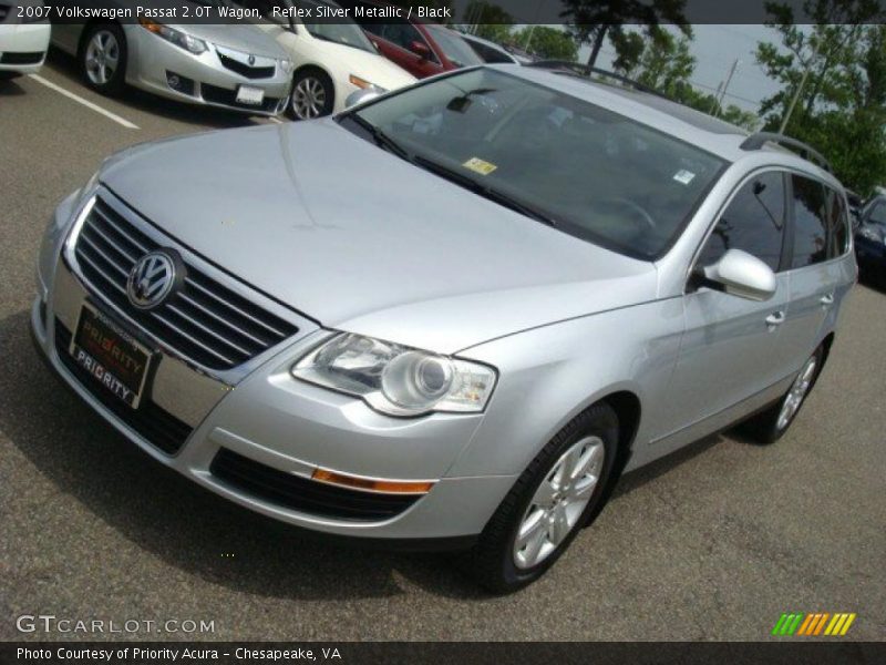 Reflex Silver Metallic / Black 2007 Volkswagen Passat 2.0T Wagon