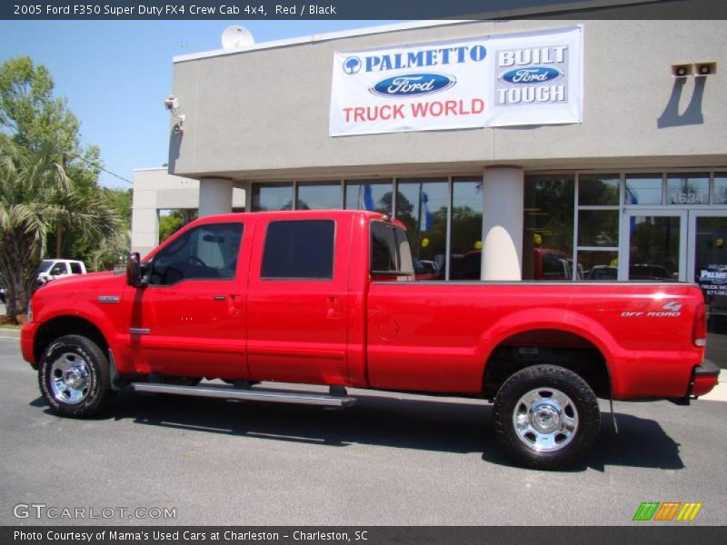 Red / Black 2005 Ford F350 Super Duty FX4 Crew Cab 4x4