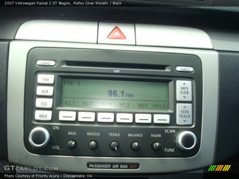 Reflex Silver Metallic / Black 2007 Volkswagen Passat 2.0T Wagon