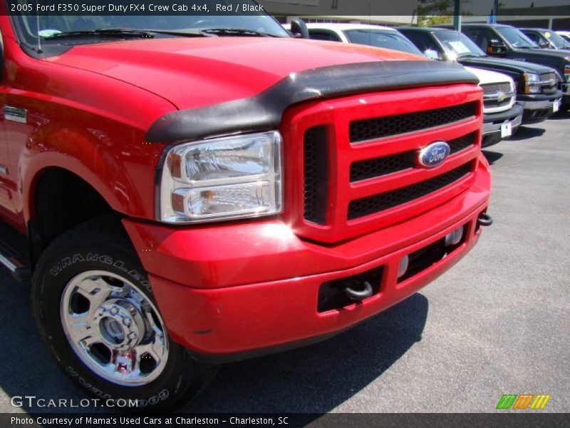 Red / Black 2005 Ford F350 Super Duty FX4 Crew Cab 4x4