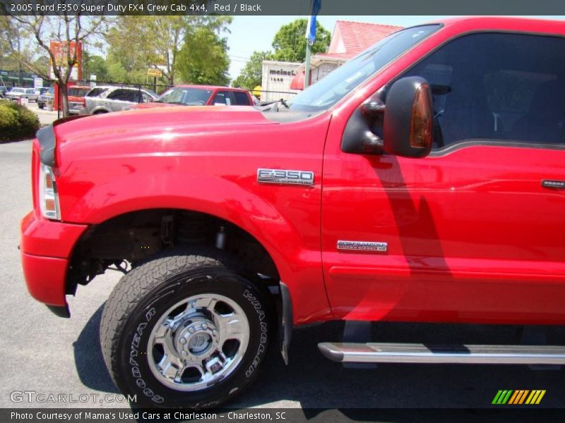 Red / Black 2005 Ford F350 Super Duty FX4 Crew Cab 4x4