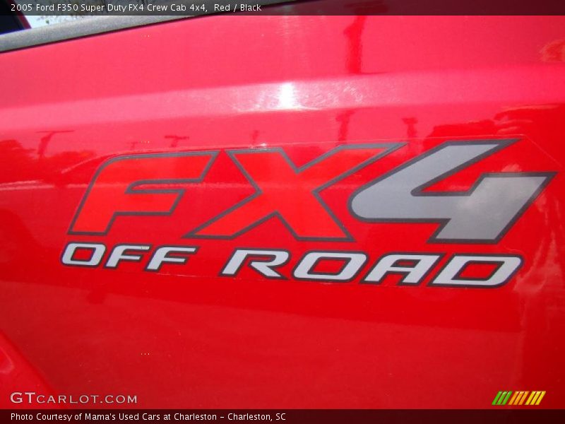 Red / Black 2005 Ford F350 Super Duty FX4 Crew Cab 4x4
