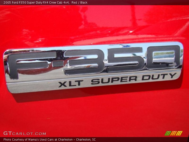 Red / Black 2005 Ford F350 Super Duty FX4 Crew Cab 4x4