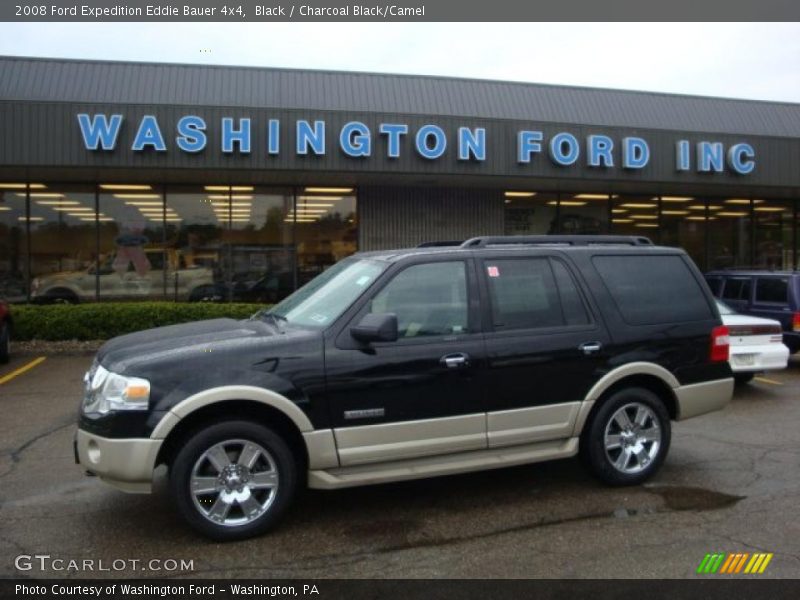 Black / Charcoal Black/Camel 2008 Ford Expedition Eddie Bauer 4x4