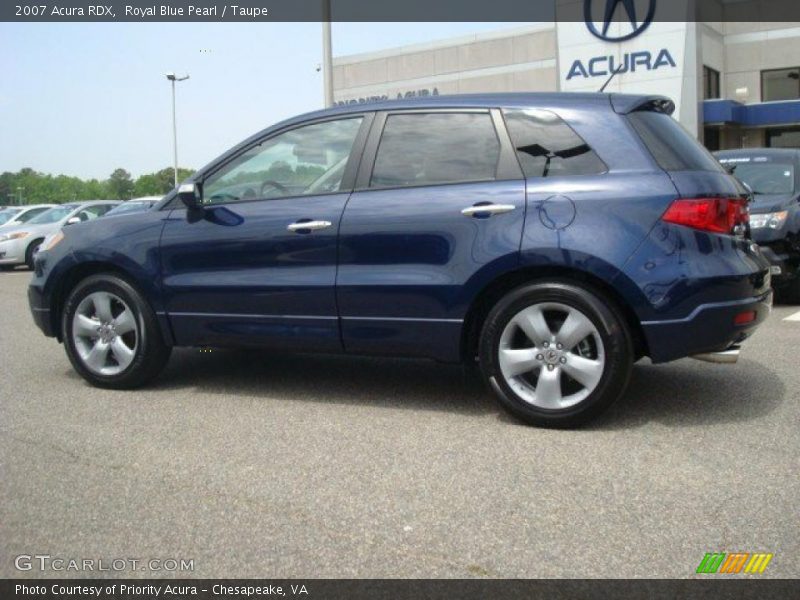 Royal Blue Pearl / Taupe 2007 Acura RDX