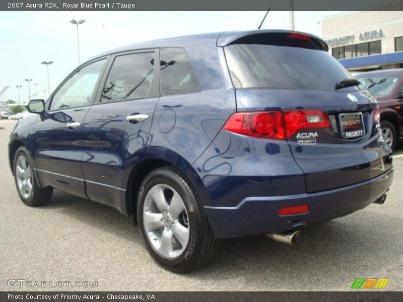 Royal Blue Pearl / Taupe 2007 Acura RDX