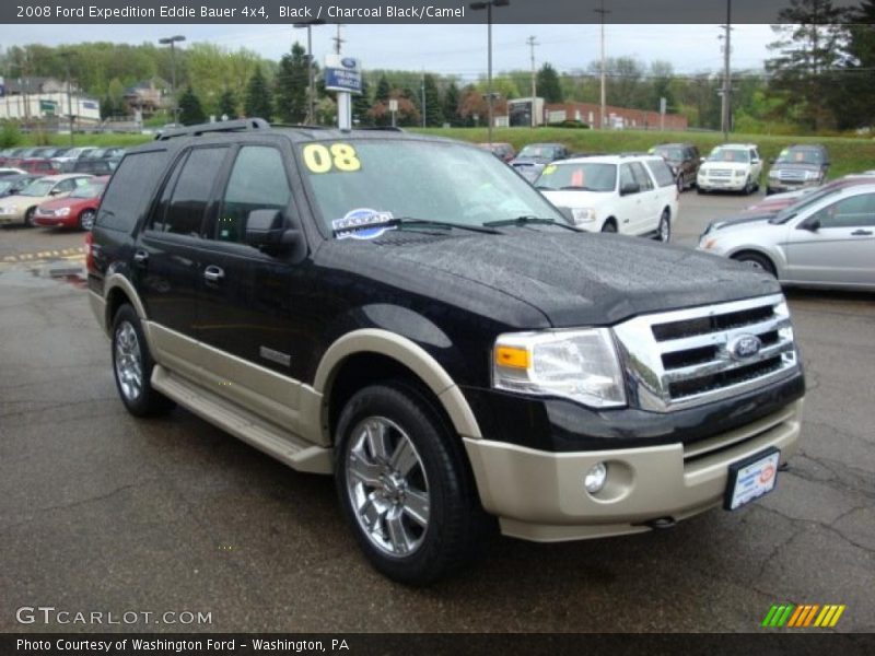 Black / Charcoal Black/Camel 2008 Ford Expedition Eddie Bauer 4x4