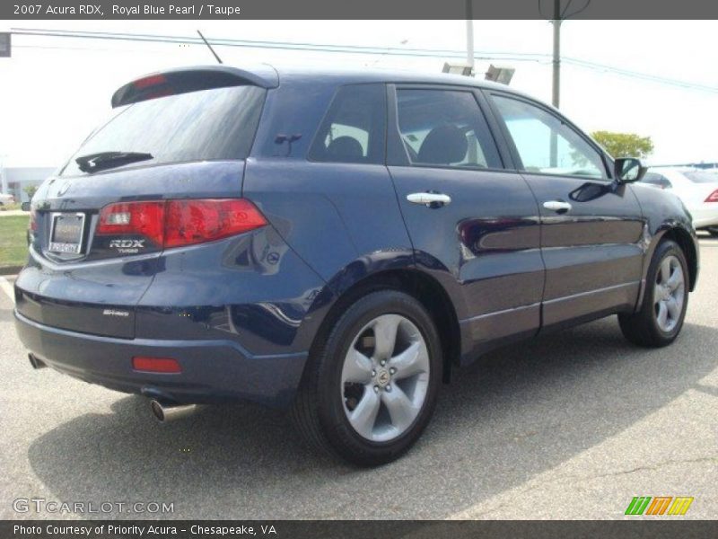 Royal Blue Pearl / Taupe 2007 Acura RDX