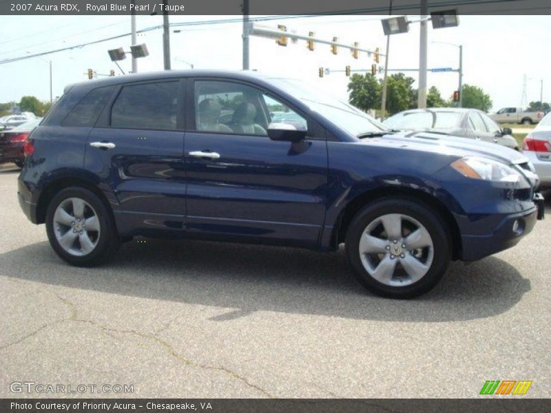Royal Blue Pearl / Taupe 2007 Acura RDX