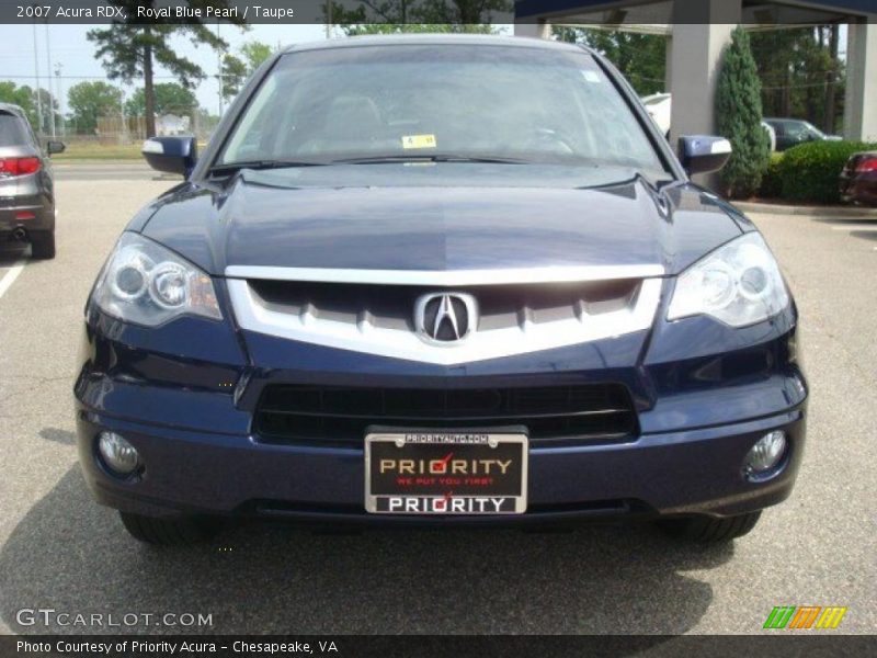 Royal Blue Pearl / Taupe 2007 Acura RDX