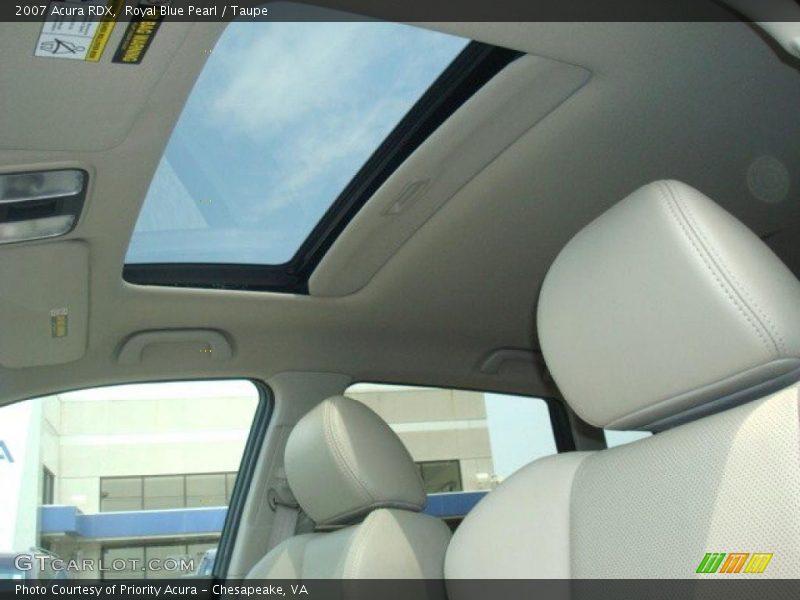 Royal Blue Pearl / Taupe 2007 Acura RDX