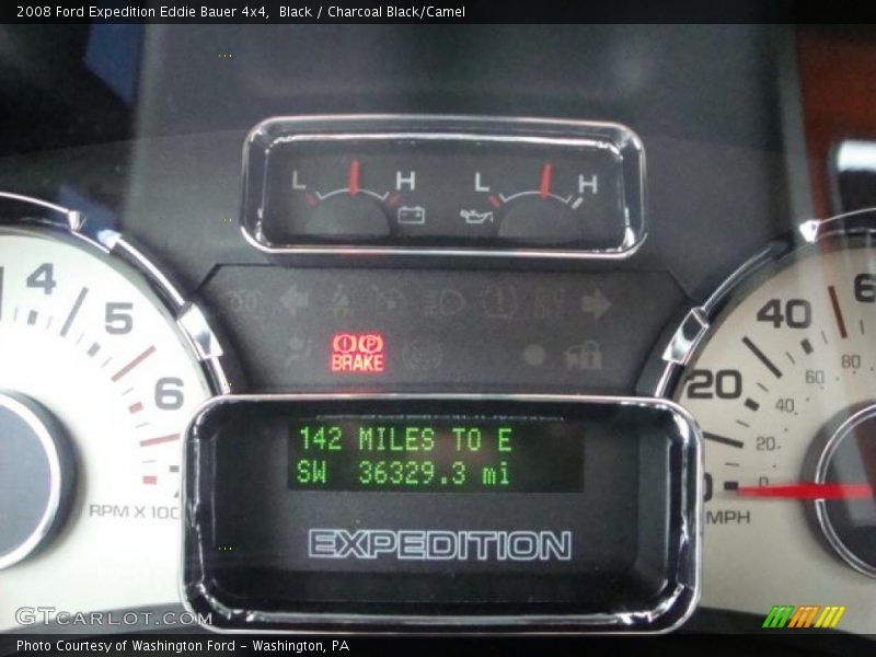 Black / Charcoal Black/Camel 2008 Ford Expedition Eddie Bauer 4x4