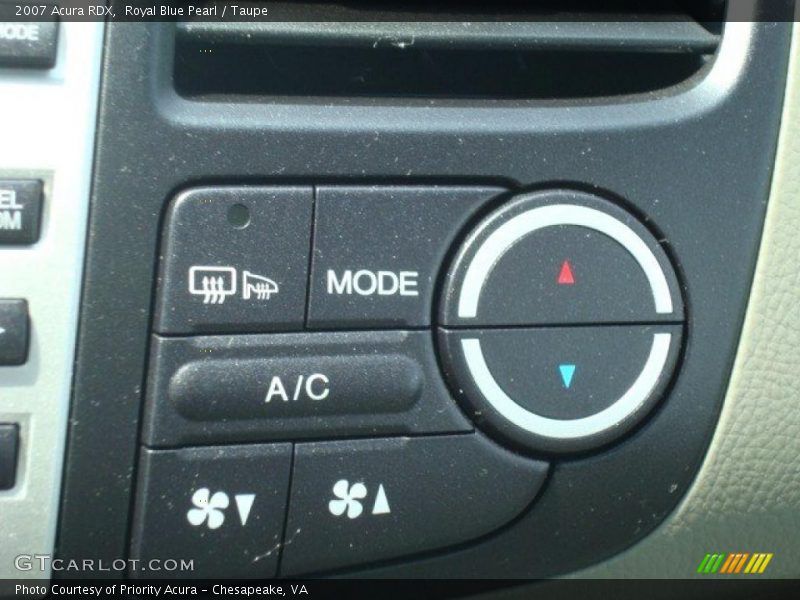 Royal Blue Pearl / Taupe 2007 Acura RDX