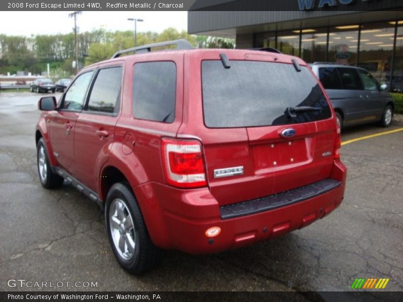 Redfire Metallic / Charcoal 2008 Ford Escape Limited 4WD