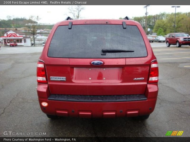 Redfire Metallic / Charcoal 2008 Ford Escape Limited 4WD