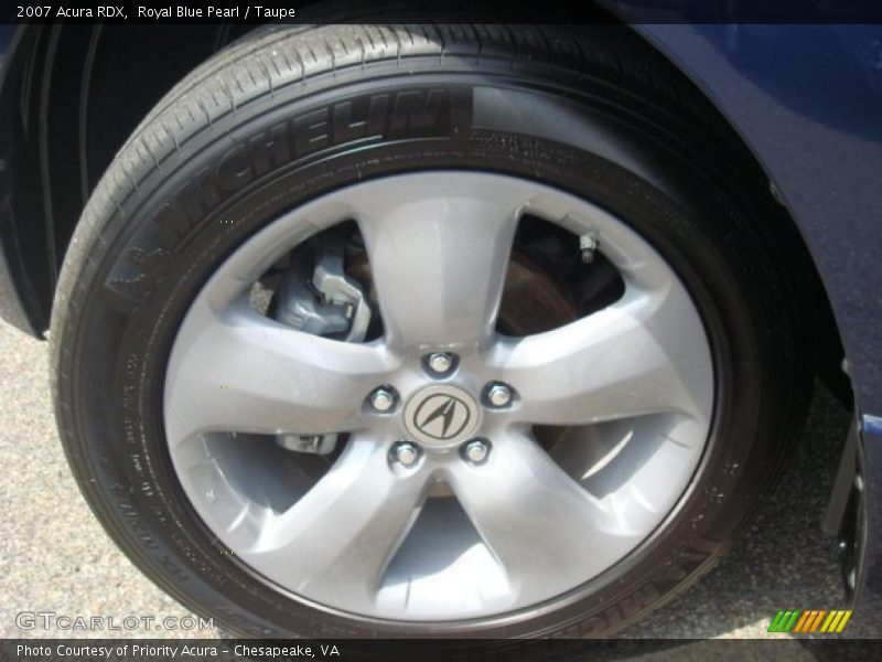 Royal Blue Pearl / Taupe 2007 Acura RDX