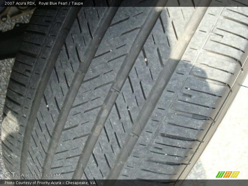 Royal Blue Pearl / Taupe 2007 Acura RDX