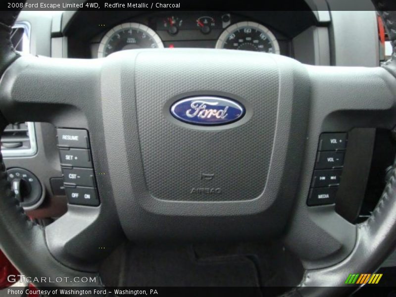 Redfire Metallic / Charcoal 2008 Ford Escape Limited 4WD