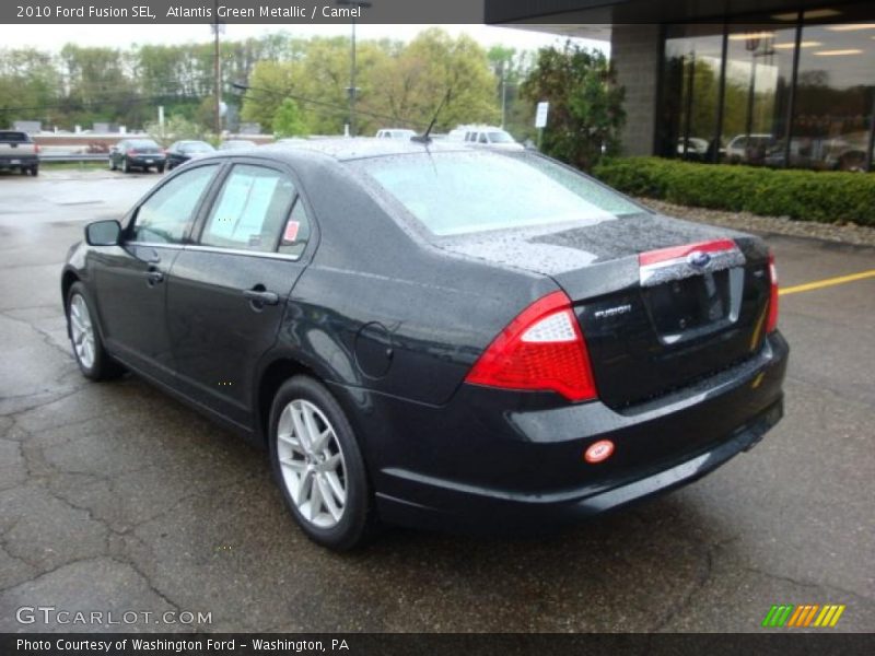 Atlantis Green Metallic / Camel 2010 Ford Fusion SEL