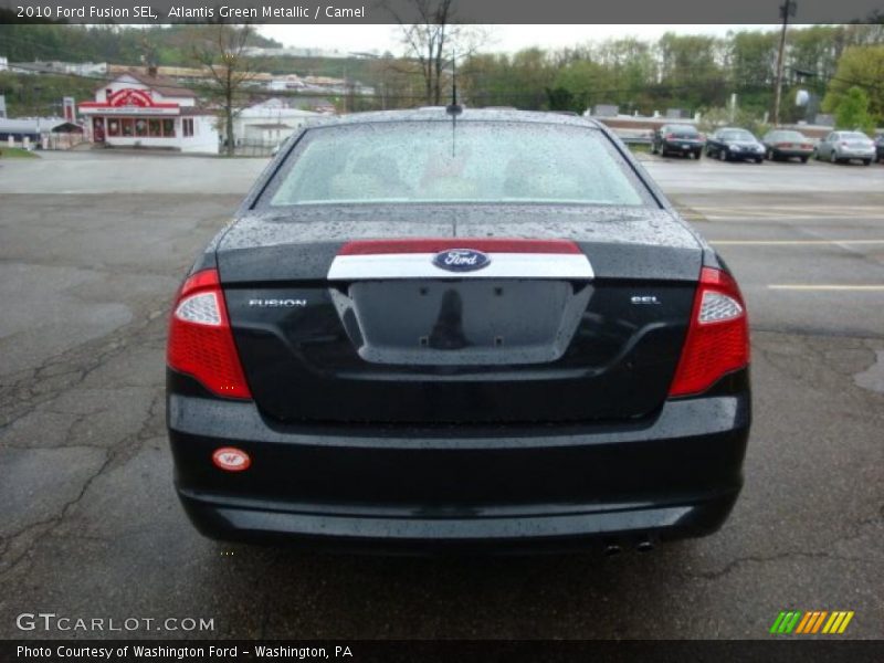 Atlantis Green Metallic / Camel 2010 Ford Fusion SEL