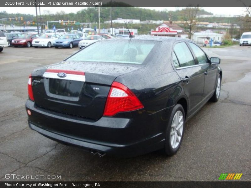 Atlantis Green Metallic / Camel 2010 Ford Fusion SEL