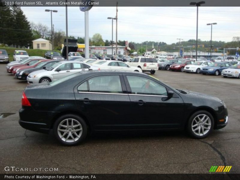 Atlantis Green Metallic / Camel 2010 Ford Fusion SEL