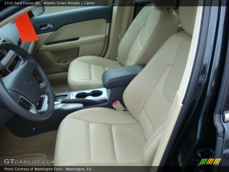 Atlantis Green Metallic / Camel 2010 Ford Fusion SEL