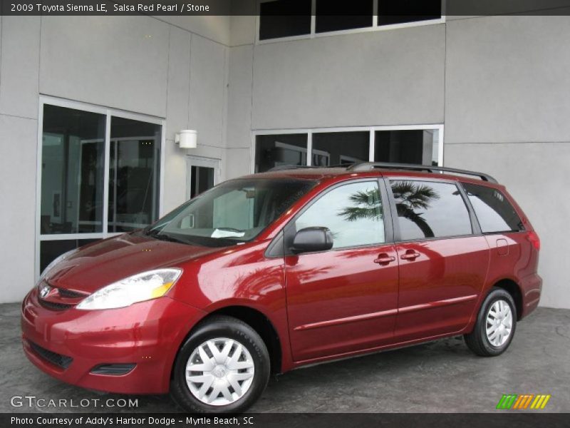 Salsa Red Pearl / Stone 2009 Toyota Sienna LE