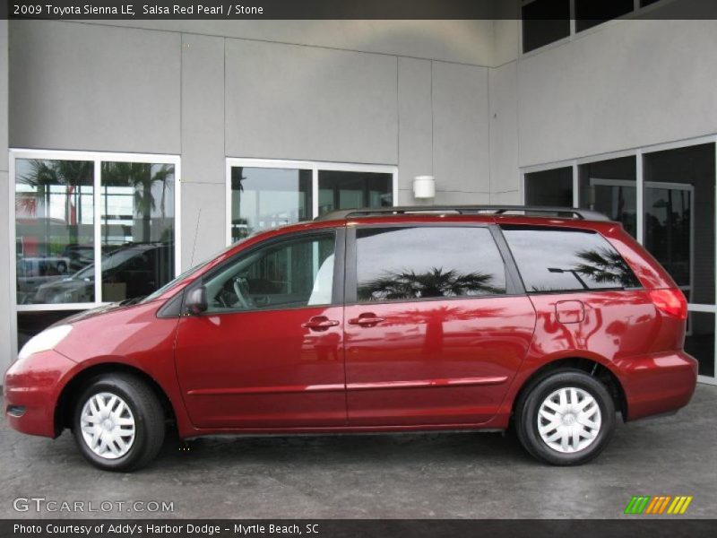 Salsa Red Pearl / Stone 2009 Toyota Sienna LE