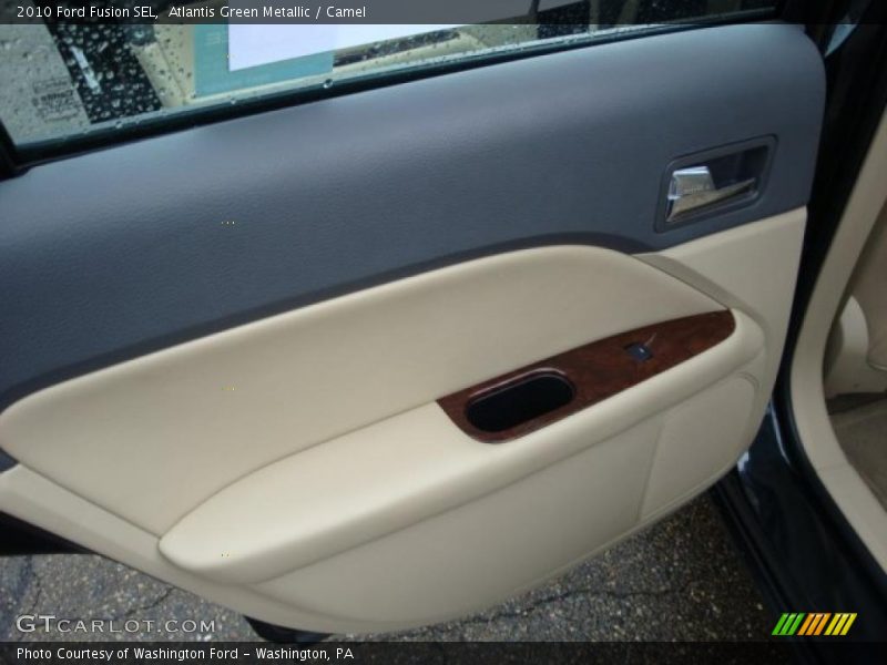 Atlantis Green Metallic / Camel 2010 Ford Fusion SEL