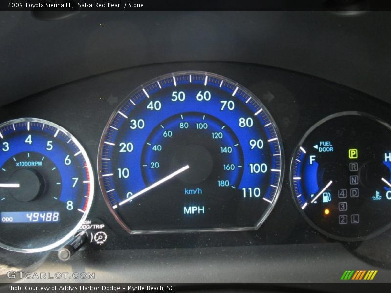 Salsa Red Pearl / Stone 2009 Toyota Sienna LE