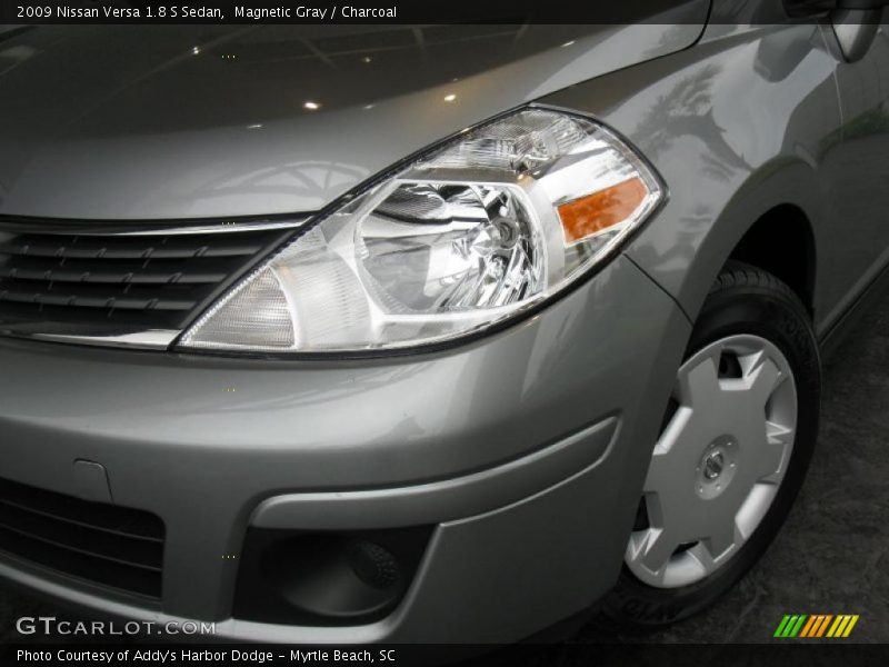 Magnetic Gray / Charcoal 2009 Nissan Versa 1.8 S Sedan