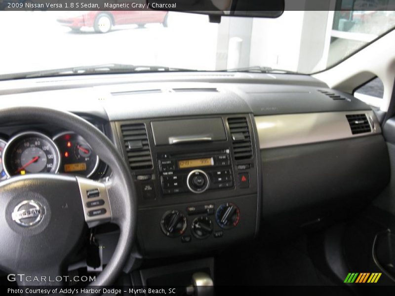 Magnetic Gray / Charcoal 2009 Nissan Versa 1.8 S Sedan