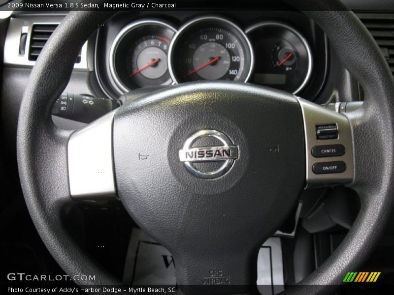 Magnetic Gray / Charcoal 2009 Nissan Versa 1.8 S Sedan
