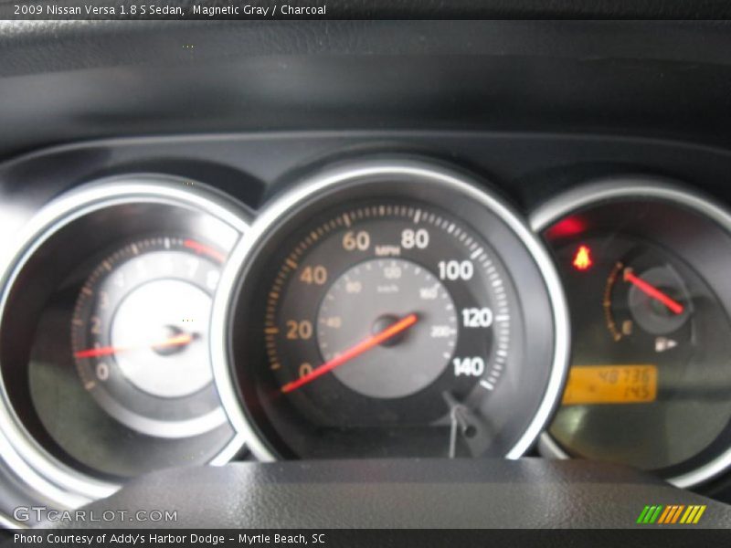 Magnetic Gray / Charcoal 2009 Nissan Versa 1.8 S Sedan