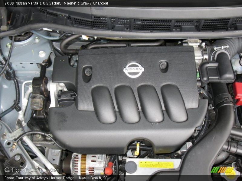 Magnetic Gray / Charcoal 2009 Nissan Versa 1.8 S Sedan