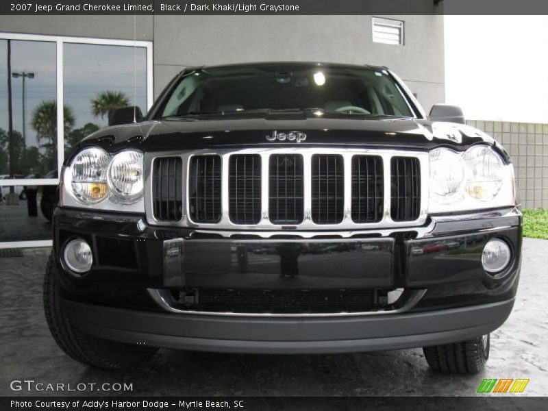 Black / Dark Khaki/Light Graystone 2007 Jeep Grand Cherokee Limited