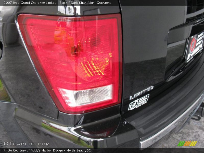 Black / Dark Khaki/Light Graystone 2007 Jeep Grand Cherokee Limited