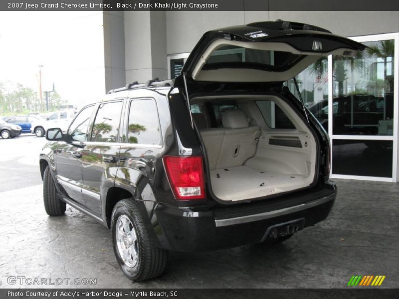 Black / Dark Khaki/Light Graystone 2007 Jeep Grand Cherokee Limited